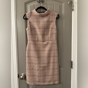 Ann Taylor Plaid Midi Dress